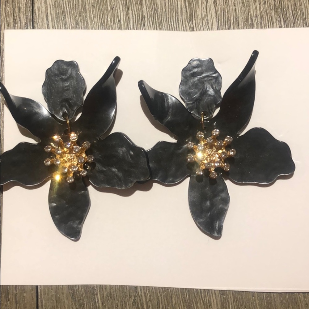 New Black and gold earrings